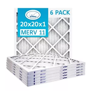 Trion Air Bear T11-20201-6P - 20" x 20" x 1" Pleated Air Filter (6-Pack) MERV 11 - Picture 1 of 6