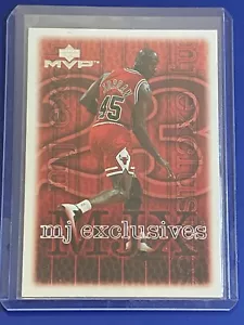 🏀 1999-00 Upper Deck MVP Basketball Base Card #185 Michael JORDAN Exclusives 🏀 - Picture 1 of 2