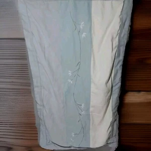 1 KING SIZE BESTICKTES KISSEN SCHEINHÜLLE GEBLÜMT GRÜN 20×36 POLYESTER BAUMWOLLE - Bild 1 von 6