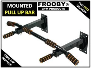 Wall Mounted Pull Up Bar Heavy Duty Chin Up Fitness Station Home Outdoor 36-14 - Picture 1 of 8