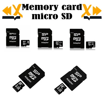 Micro SD 8GB/16GB/32GB/64GB/128GB Memory Card Con Adattatore Camera - Immagine 1 di 4