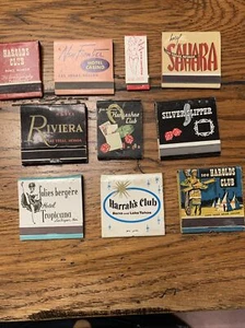 10 Las Vegas Matches Lot Vintage Horseshoe, Sahara Harold’s - Picture 1 of 14