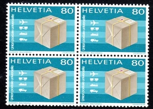 1976-95 Switzerland SC# 9011-For the Intl. Bureau of the UPU - Block of 4 - M-NH - Picture 1 of 1