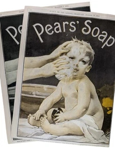 Birnenseife 2 Farben des gleichen Drucks Anzeige Original 1913 Punch Mag UK 8x11" - Bild 1 von 3