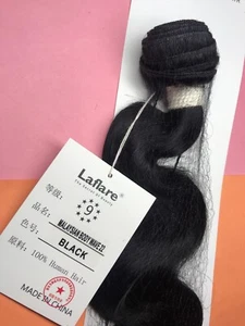 Laflare Malaysian Virgin 100%_Human Hair_Bundle_Body_Wave_22"_#BLACK - Picture 1 of 6