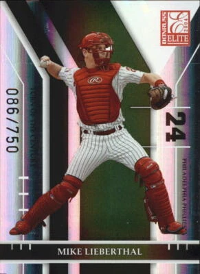 2004 Donruss Elite Turn of the Century #129 Mike Lieberthal /750 - NM-MT - Image 1 of 2