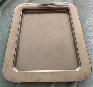 FRONTGATE Stainless Steel Rectangle Hot or Cold Thermo Serving Platter 18" x 14" - Picture 1 of 8