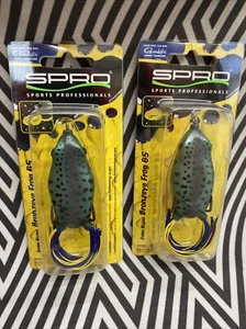 (2) SPRO Dean Rojas Bronzeye Frog 65 Topwater Lure #43 Sunfish - FAST SHIPPING! - Picture 1 of 2