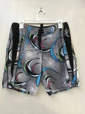 男式 KIRRA 板短裤泳裤灰色黑色白色多色 30 码 — 第 1/3 张图片