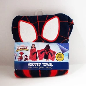 Towel Hooded Spidey & His Amazing Friends Miles Morales 22" x 51" Marvel NEW - Picture 1 of 6