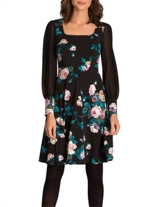 Leona Edmiston size 1 (AU10) Small Arwen Dress Black Pink Floral Print Dress EUC - Picture 1 of 16