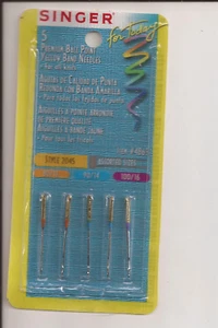 Singer Premium Kugelschreiber Nadeln Style 2045 Größe 80/11, 90/14 & 100/16 Packung mit 5 - Bild 1 von 2