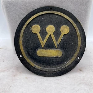 Westinghouse Aluguss Schild Plakette Logo 4 1/2" - Bild 1 von 6