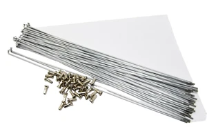 40 x 300mm 14 GAUGE GALVANISED SPOKES + NIPPLES SUIT 27" 28" RIM WHEEL ROAD BIKE - Picture 1 of 1