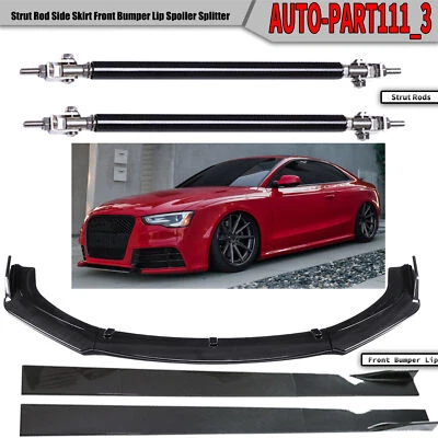 Спойлер спойлер закраина переднего бампера для Audi S3 S4 A4 A5 A6 стойка шток боковая юбка - Изображение 1 из 4