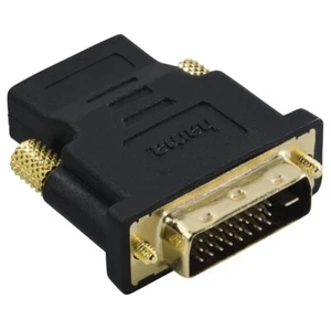 Hama HDMI auf DVI Adapter HDMI-Kupplung DVI-D-Stecker Wandler für PC TV Beamer - Bild 1 von 4