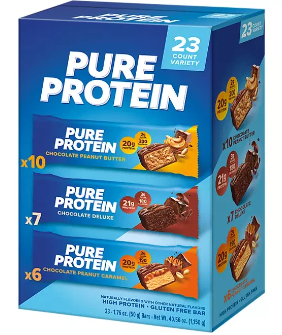 Pure Protein Bars Variety Pack (46 Pack)