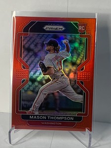 2022 Prizm - Mason Thompson Rookie #28 - Red Parallel 
