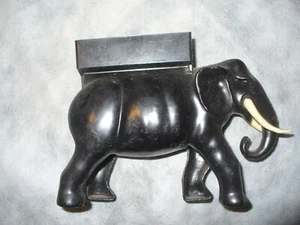 Seltenes Bakelit ? Kunststoff Elefant Zigaretten Roller Gerät ? 5" hoch X ca. 7" lang - Bild 1 von 5