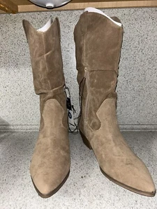 Sadie 14"" Waden-Westernstiefel Kunstwildleder Gr. 12 brandneu mit Memory Foam. - Bild 1 von 10