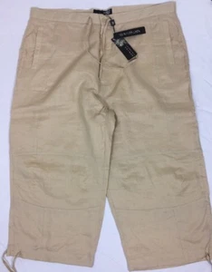 NWT New Gen 100% Pure Linen Men's Relaxed Resort Pants W45 - Picture 1 of 7