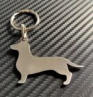 SAUSAGE Dog Keyring Keychain Key Bespoke Stainless Steel DACHSHUND Breed Gift