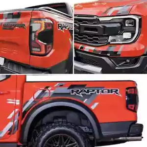 Par de pegatinas de vinilo envolventes para parachoques de puerta trasera de cabecera de auto para Ford Ranger - Imagen 1 de 15
