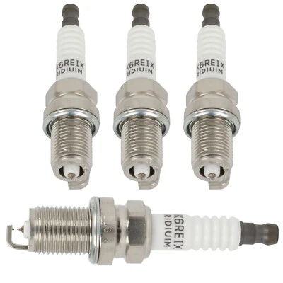 4x For Chevrolet Metro Ford Escort Honda Civic Kia Rio Iridium spark plug set - Image 1 of 4