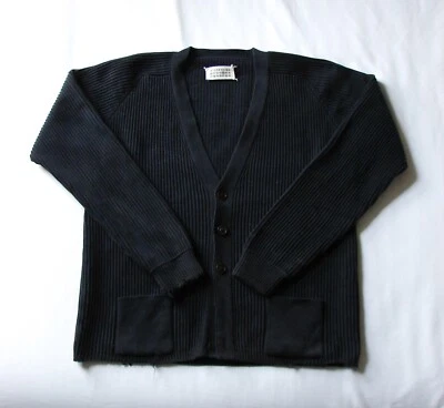 Men's Maison Martin Margiela Line 14 Chunky Knit Button Up Cardigan Sweater M L - Image 1 of 4