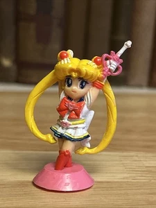 Vintage 1990s Sailor Moon Mini Chibi 2" Mini Figurine Bandai TKTAT Stamp - Picture 1 of 7