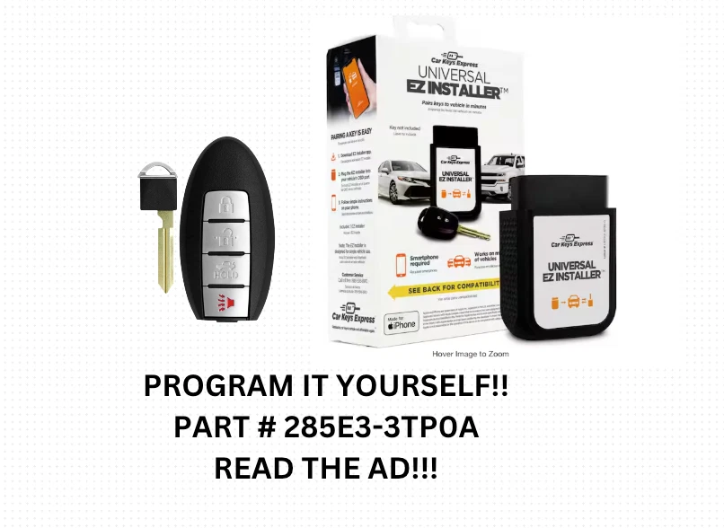 DIY BUNDLE OF SMART KEY AND TOOL FOR  2013-2015 NISSAN ALTIMA S180144018 - Изображение 1 из 1