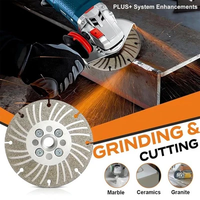 Electroplated Diamond Angle Grinding Wheel Plus+ Cutting Metal Cutter Discs - Image 1 of 4
