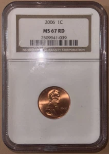 2006 P Lincoln Cent NGC MS67 RD - Bild 1 von 2