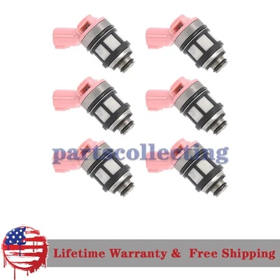 Fuel Injector Flow 6Pcs For 166001800 1999 2000-2004 Nissan Frontier 3.3L Xterra - Image 1 of 4