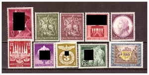 Impero tedesco 1942 53° compleanno di Adolf Hitler Mi.813 e altri piega - Foto 1 di 1