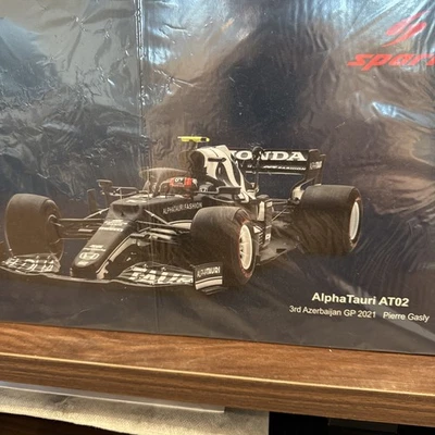 Spark Alpha Tauri Honda AT02 #10 Pierre Gasly 3rd Azerbaijan GP 2021 1/18 18S591 - Image 1 of 4