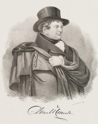 R. SLY (19.Jhd), Portrait von Daniel O'Connell, Sst. Biedermeier Porträt - Bild 1 von 4