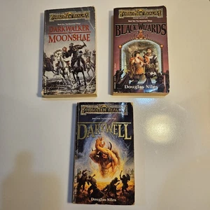 TSR D&D Forgotten Realms The Moonshae Trilogy Books 1,2,3 Complete Douglas Niles - Foto 1 di 16