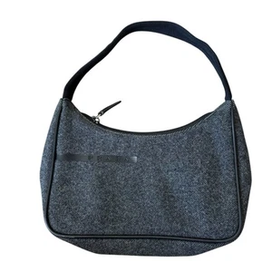 Mini borsa Prada vintage grigio antracite 100% lana nylon - Foto 1 di 10