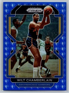 Wilt Chamberlain 2021-22 Panini Prizm Blue NBA 75th Anniversary #260 Warriors - Picture 1 of 2