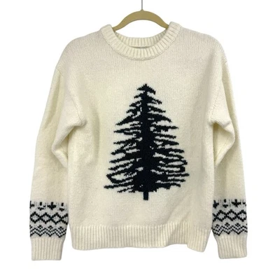 Suéter Sundance Invierno Blanco Árbol Perenne Pino Feria de Navidad Isla Talla S Foto 1 de 4