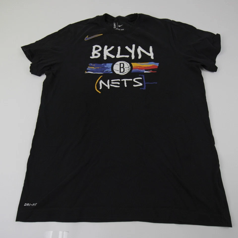 Brooklyn Nets Nike NBA Authentics Short Sleeve Shirt Men's Black Used - Image 1 of 1
