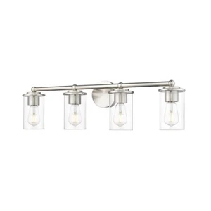 Z-Lite Thayer 4 Light Vanity, Brushed Nickel/Clear - 742-4V-BN - Picture 1 of 1