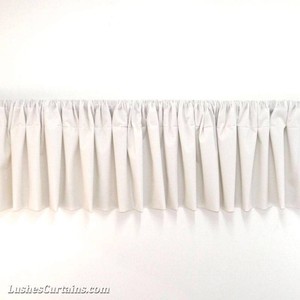 Fenster Behandlungen Weiß Stab Taschen Vorhang Schaustück Samt Valance Panel