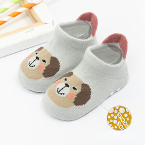 3/6 Pairs Anti-slip Non Skid Baby Floor Socks Kids Boys Girls Toddler Ankle Sock