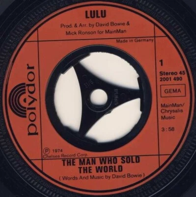 LULU-The  Man Who Sold The World (7” Single 1974 Import) Polydor Records  - Image 1 of 2