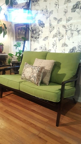 Mid-Century Modern Wooden Setee (Bench) 2-3 Seater Cover