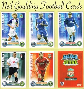 Topps MATCH ATTAX 2007-08 ☆ PREMIER LEAGUE ☆ Football Cards - Clubs A to L