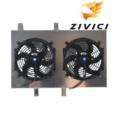 Aluminum Shroud+Fan For FORD PROBE 2.2L MAZDA 626/MX-6 GD F2/F2T 1988-1992 Auto - Image 1 of 4