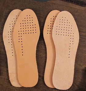 New Genuine Leather Insoles Men Shoe Inserts Boot Repair Replacement Comfort Pad - Picture 1 of 8